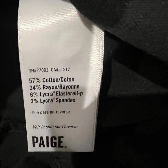 Paige Short Sleeve Black Jumpsuit Size 6 - Picture 11 of 12